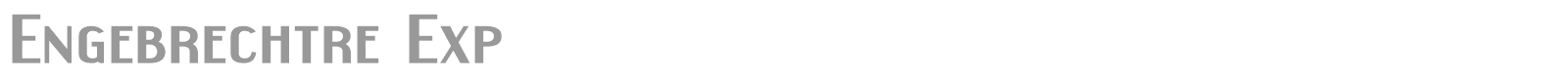 Engebrechtre font preview